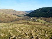 Looking down the valley